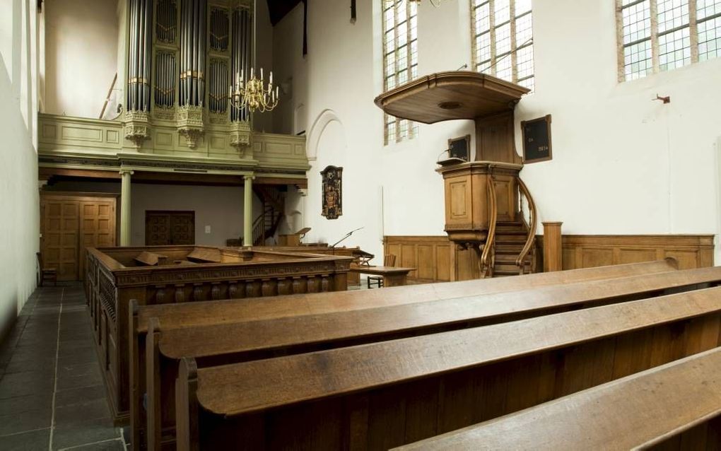 De Waalse Kerk van Delft. beeld Museum Prinsenhof