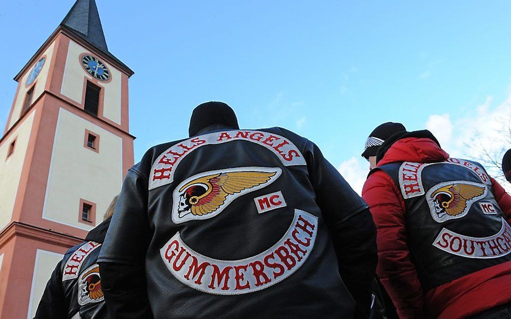 Leden van de motorbende Hells Angels mogen in de Duitse hoofdstad Berlijn niet langer openlijk de clubsymbolen dragen. beeld EPA