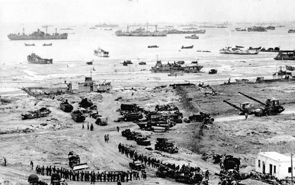 Met de langverwachte landing van de geallieerden op de kust van Normandië begon op 6 juni 1944 de bevrijding van West-Europa. beeld Wikimedia