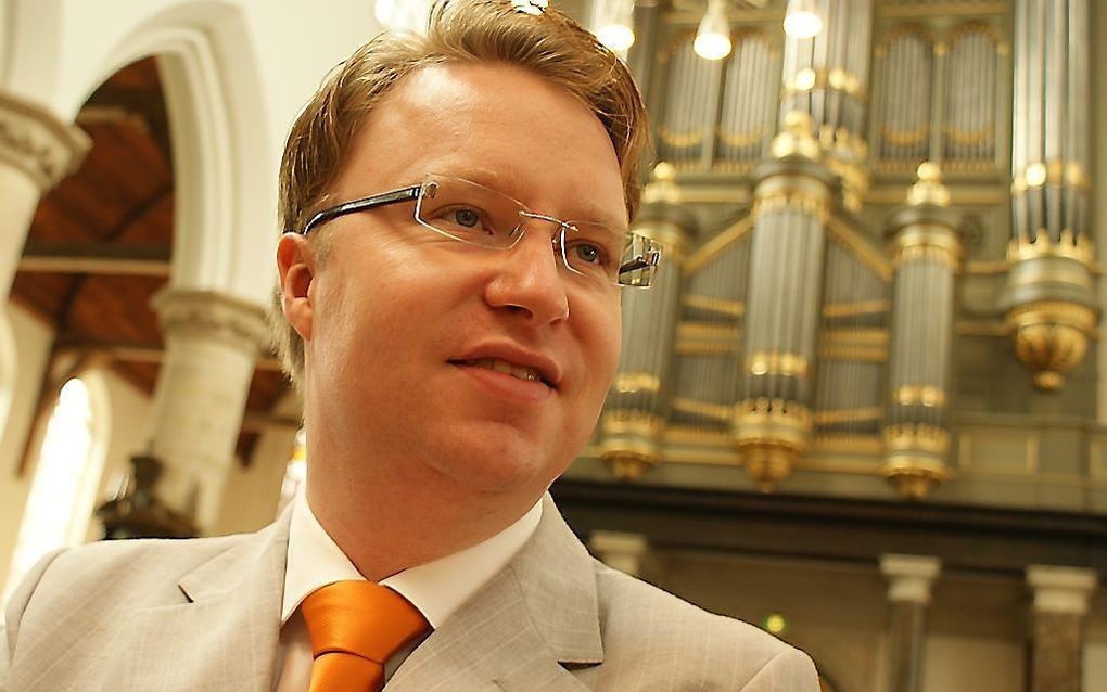 Organist Arjan van Hees.                         Foto Arjan van Hees