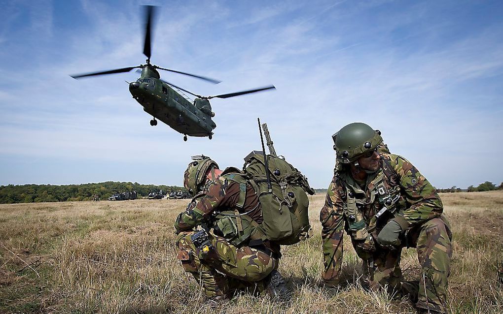 Militairen tijdens een oefening in Duitsland. Foto ANP