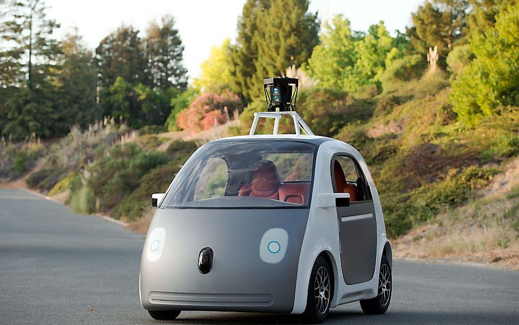 Zelfrijdende auto van Google. Foto AFP