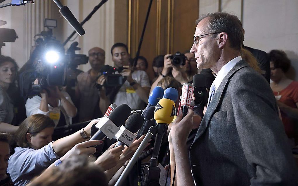 De medisch adviseur van de familie van de verlamde Fransman. beeld AFP