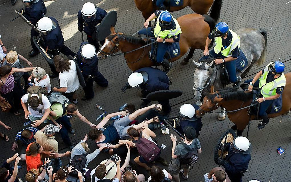 Protest tegen de bezuinigingen op cultuur, 2011. Foto ANP