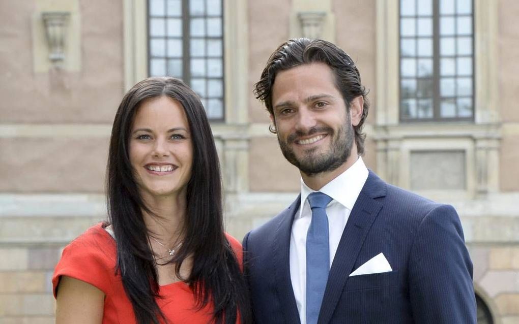 De Zweedse prins Carl heeft zich vrijdag verloofd met Sofía Hellqvist. beeld EPA