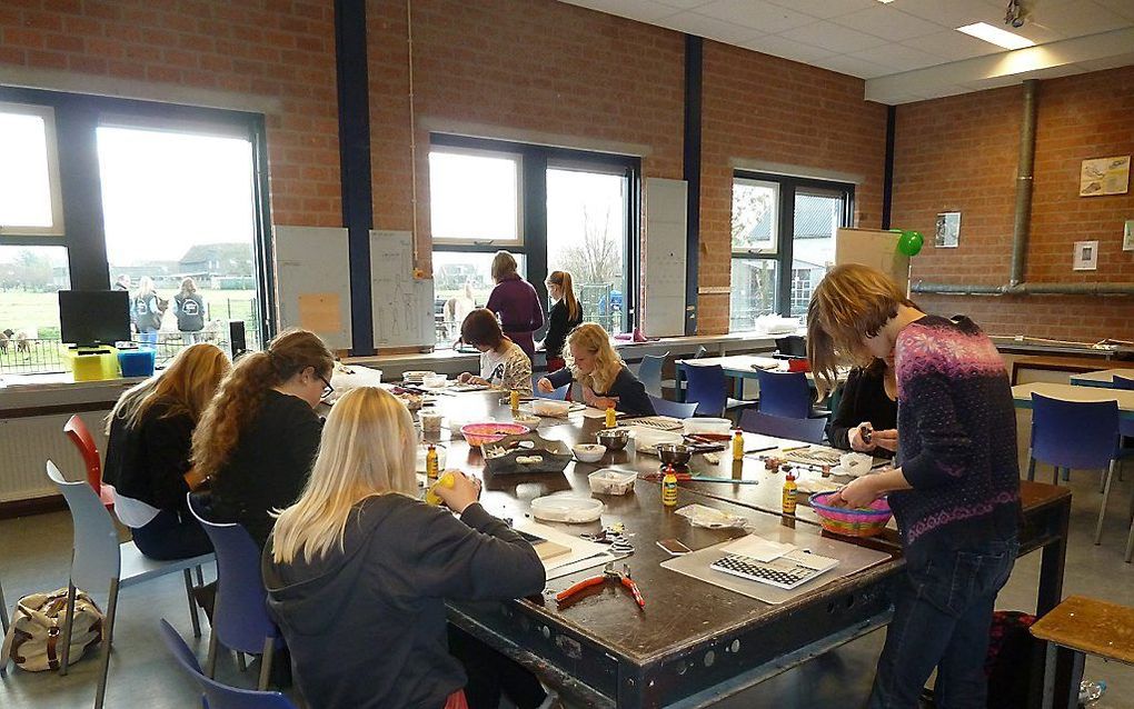 Een klas in het Wellantcollege in Ottoland. beeld Wellantcollege