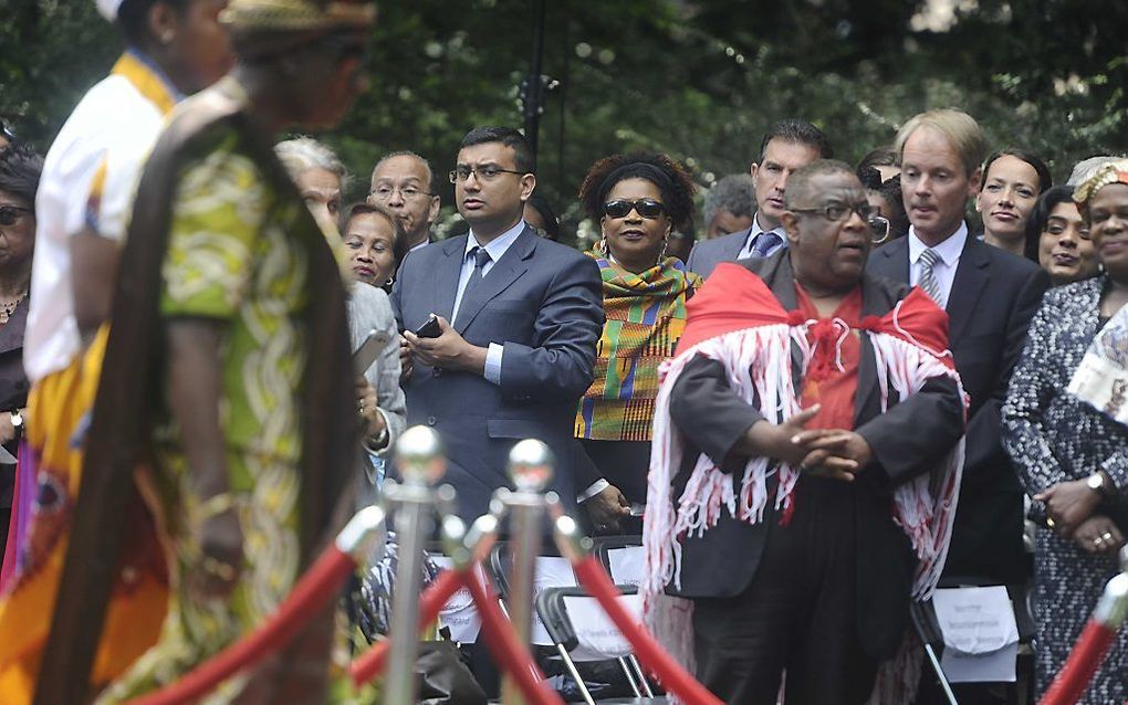 Slavernijherdenking in het Oosterpark. Foto ANP