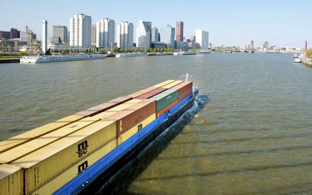 Gezicht op de stad Rotterdam. Beeld ANP