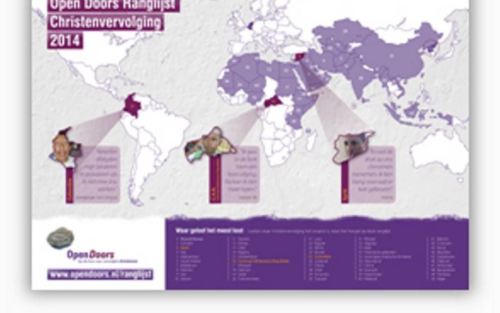 Jaarlijks publiceert Open Doors een ”Ranglijst Christenvervolging". Beeld Open Doors
