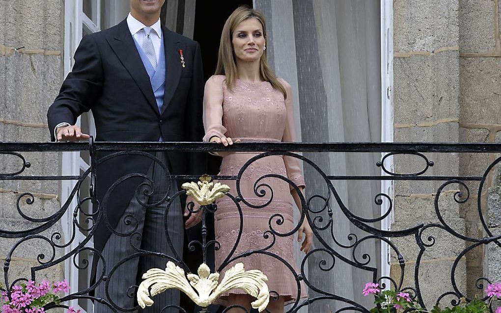 De Spaanse koning Felipe en zijn vrouw koningin Letizia. beeld AFP