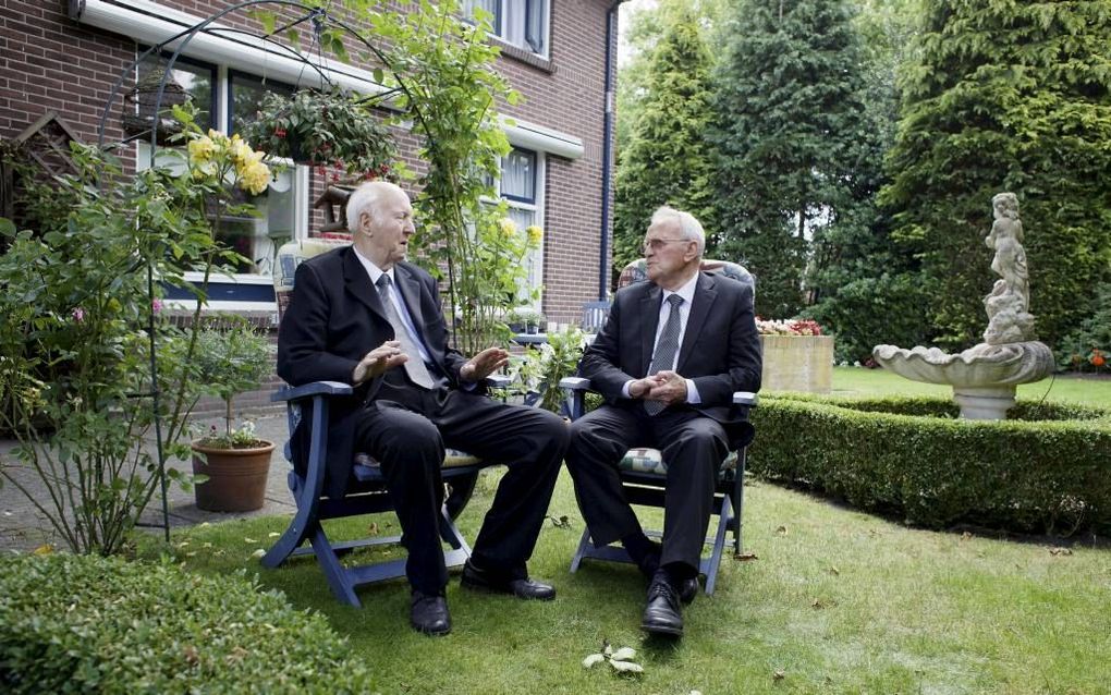 Ds. P. van Zonneveld en ds. C. Oorschot. beeld Dick Vos