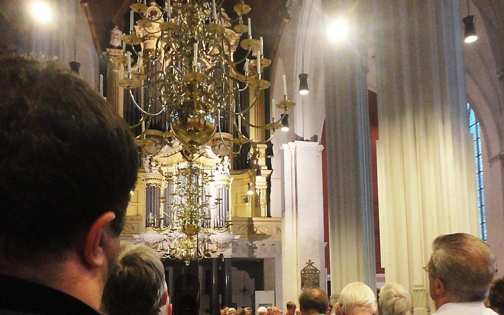 Het orgelconcert in de Stevenskerk. Foto Geerten Jan van Dijk