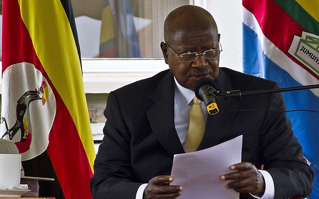 Museveni. beeld AFP