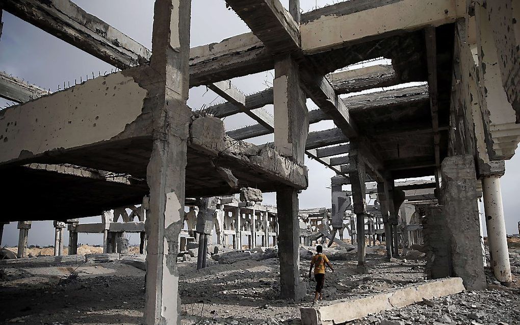 Terminal van het vliegveld van Rafah. Beeld AFP