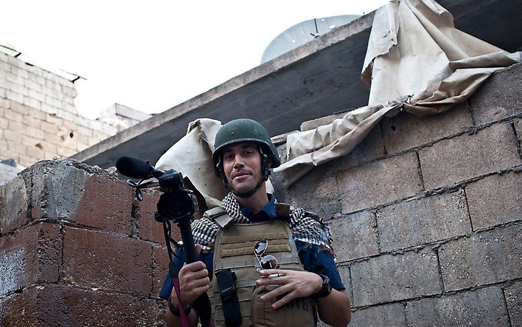 James Foley in 2012, in de Syrische stad Aleppo. Beeld AFP