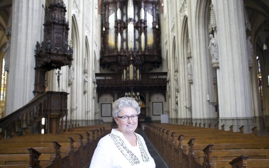 Véronique van den Engh in de Sint-Jan in ’s-Hertogenbosch. Beeld Dick Vos