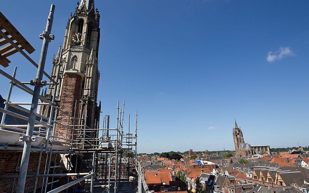 De Nieuwe Kerk in Delft wordt gerestaureerd. beeld RD, Anton Dommerholt