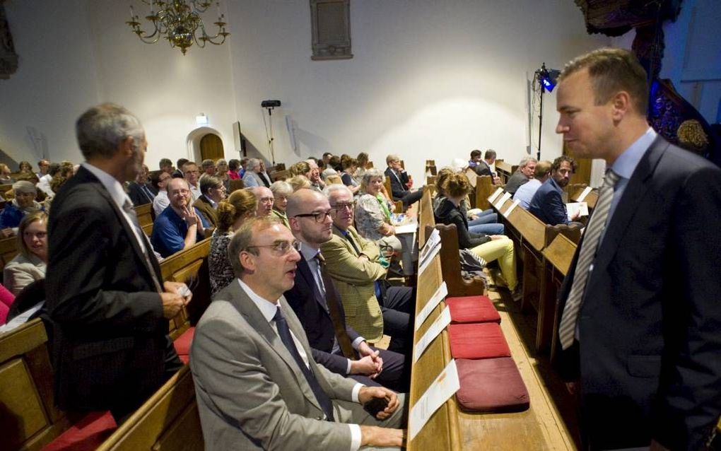 In de Kloosterkerk in Den Haag vond dinsdagavond de jaarlijkse kroonbede plaats. Beeld Frank van Rossum