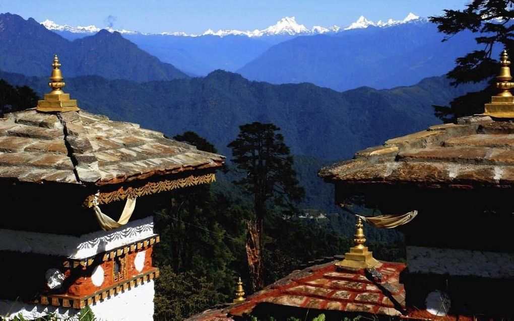 Het Himalyagebergte in Bhutan. Beeld Odintours.com