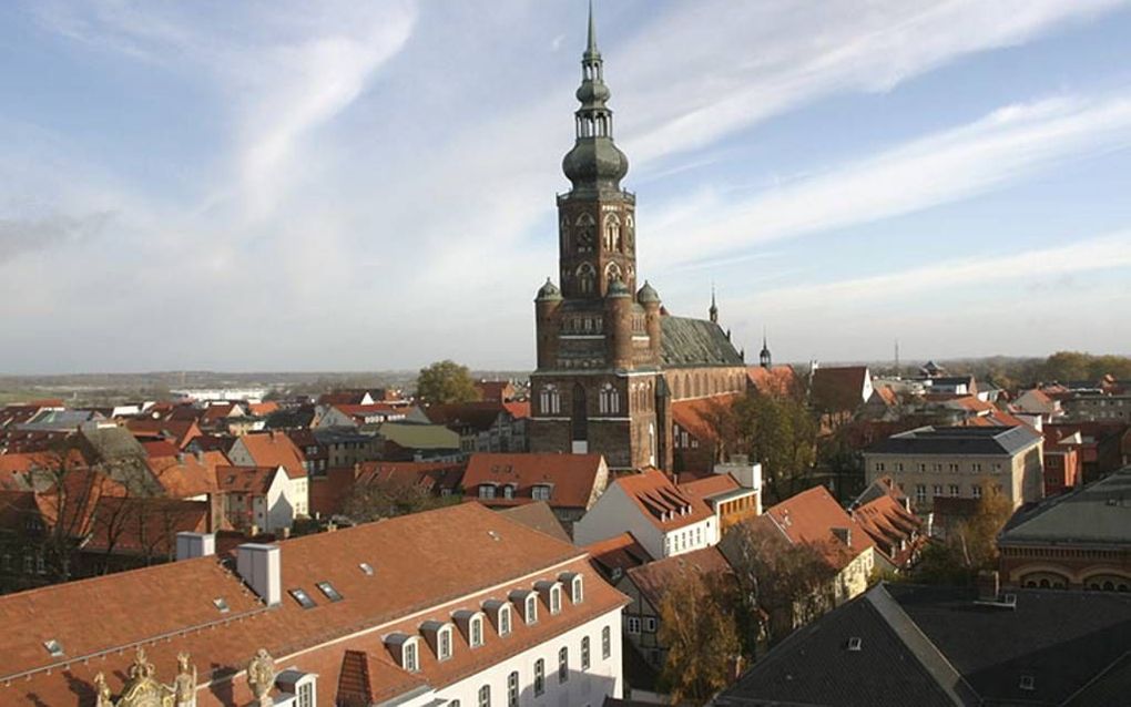 De Dom St. Nikolai in Greifswald, die in 2013 door de Duitse stichting KiBa werd uitgeroepen tot kerk van het jaar. Beeld KiBa