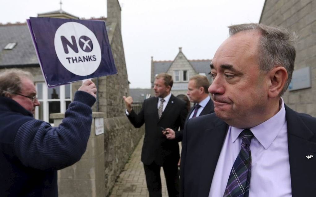 Alex Salmond moet het inzien: Het is ”Nee, dank u" geworden. AP