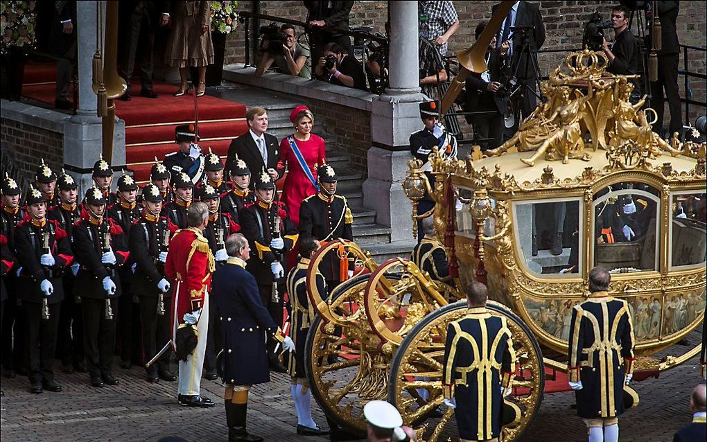 De Gouden Koets op Prinsjesdag. beeld ANP