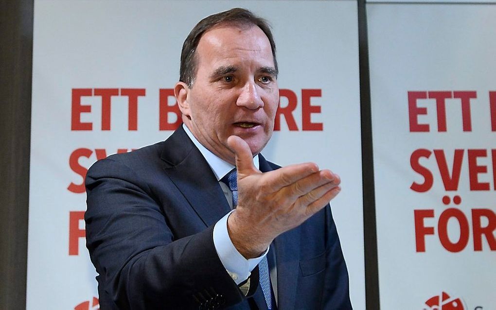 Stefan Lofven. beeld EPA