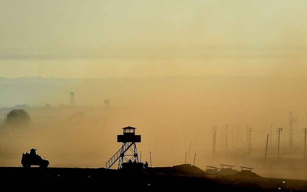 De Syrisch-Turkse grens. Beeld AFP