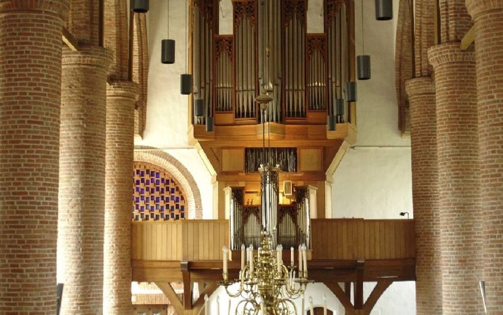 Het orgel in de Oude of Sint-Nicolaaskerk in IJsselstein. Beeld RD