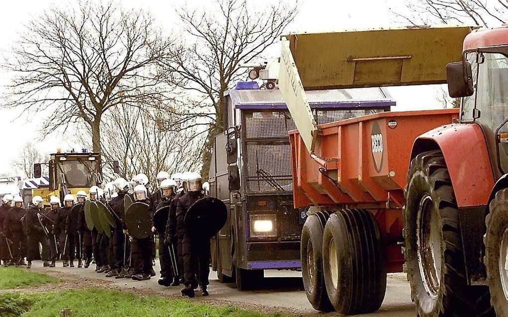 In 2001, tijdens de MKZ-crisis, werden er dieren geruimd in Kootwijkerbroek. beeld ANP