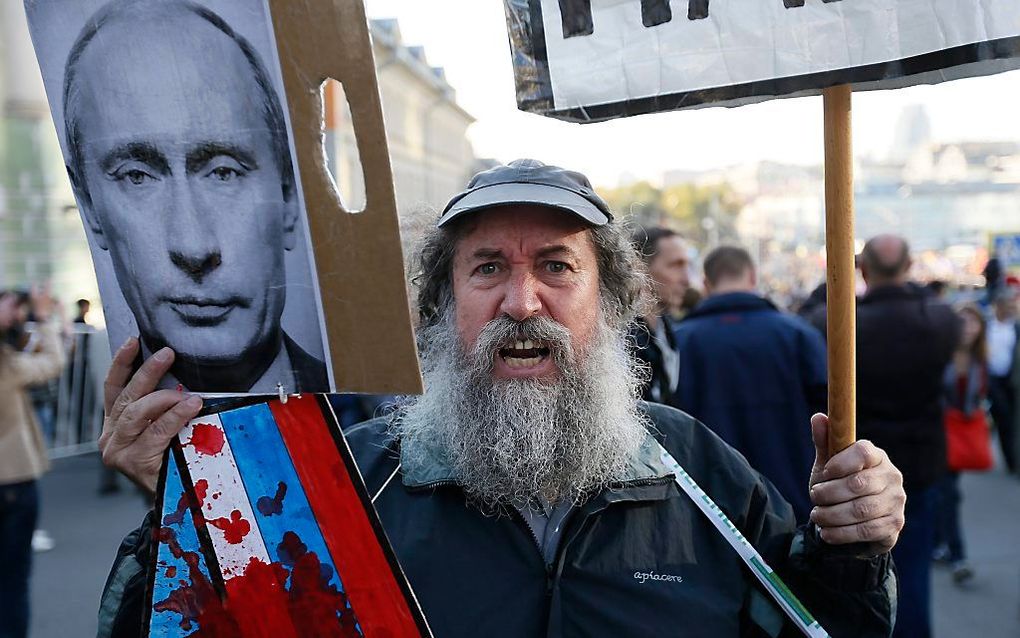 Kritische demonstratie tegen Poetin in Moskou. EPA