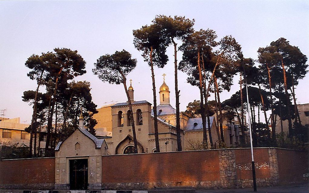 De Armeens-Orthodoxe kerk in Teheran.                           Beeld Bram van de Tocht