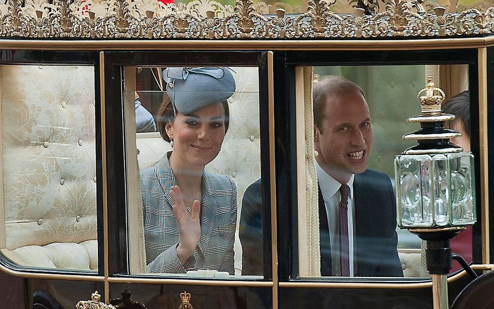 Prins William en zijn vrouw Catherine. beeld EPA