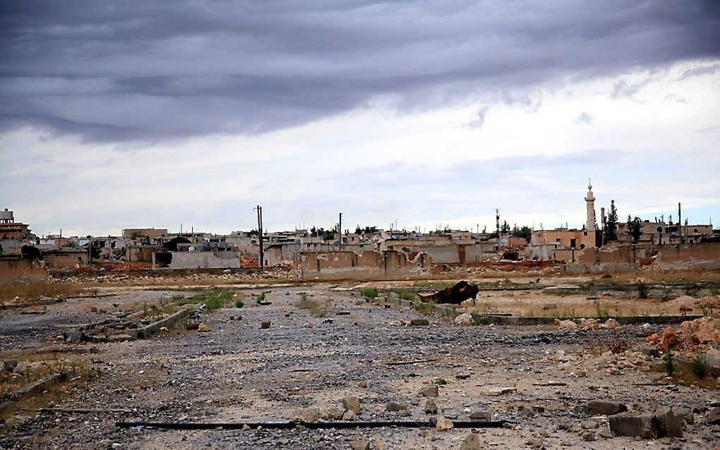 Al-Jbaileh, een voorstadje van Aleppo. beeld AFP