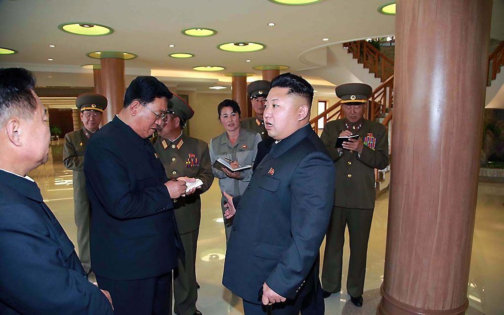 De Noord-Koreaanse leider Kim Jong-Un. beeld AFP