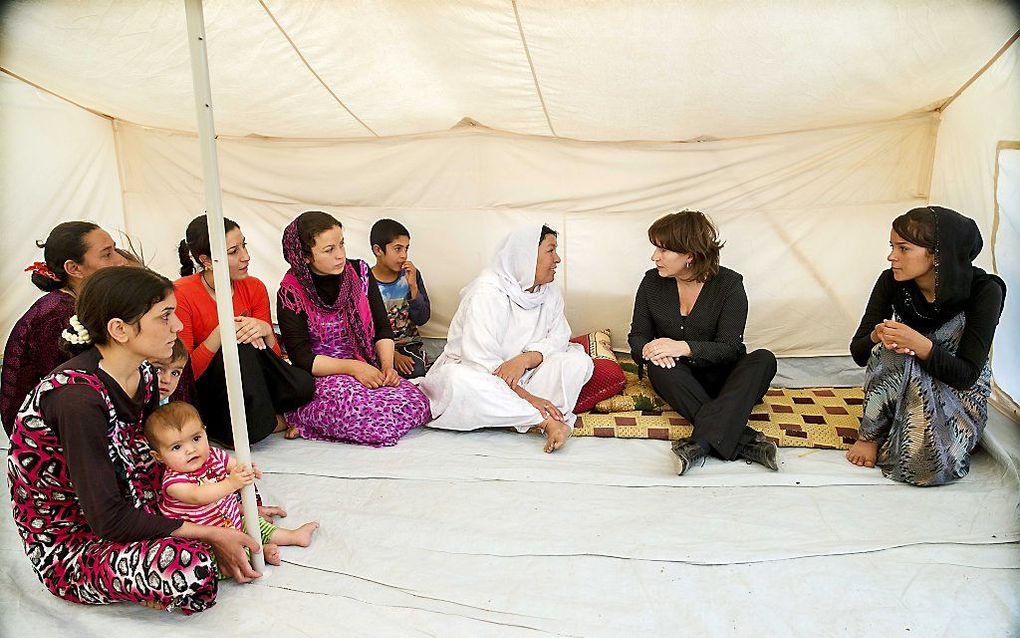 Minister Ploumen op tweedaags werkbezoek in Noord-Irak. Beeld ANP