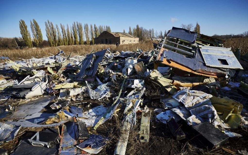 De rampplek in Oost-Oekraïne., 100 dagen na de crash met MH17.  beeld ANP