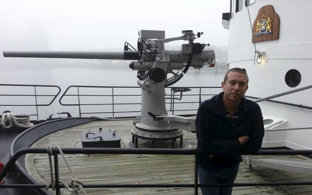 Mario van Parijs wil met zijn schip Castor naar de Middellandse Zee om bootvluchtelingen te redden.  beeld Jack Kerklaan