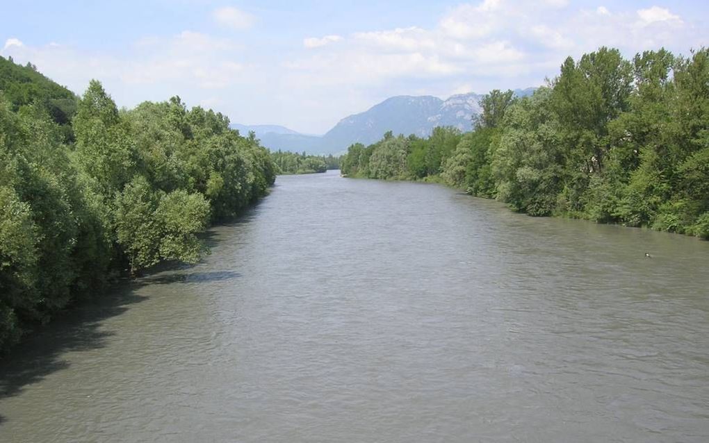 De rivier Isère (Zuid-Frankrijk) moest Gonin het zwijgen opleggen.  beeld Wikimedia