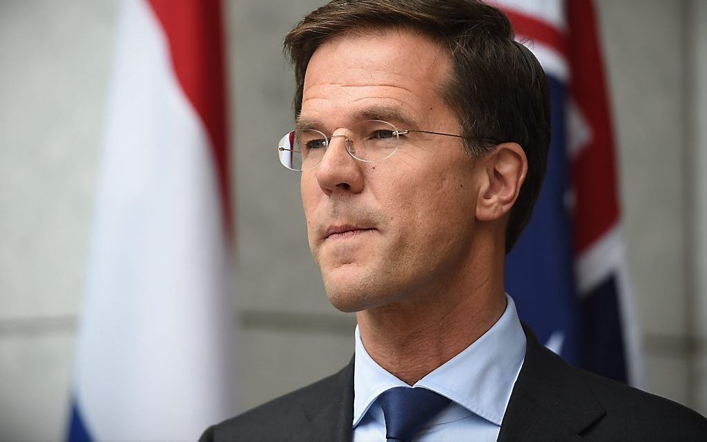 Premier Rutte in Australië. beeld EPA