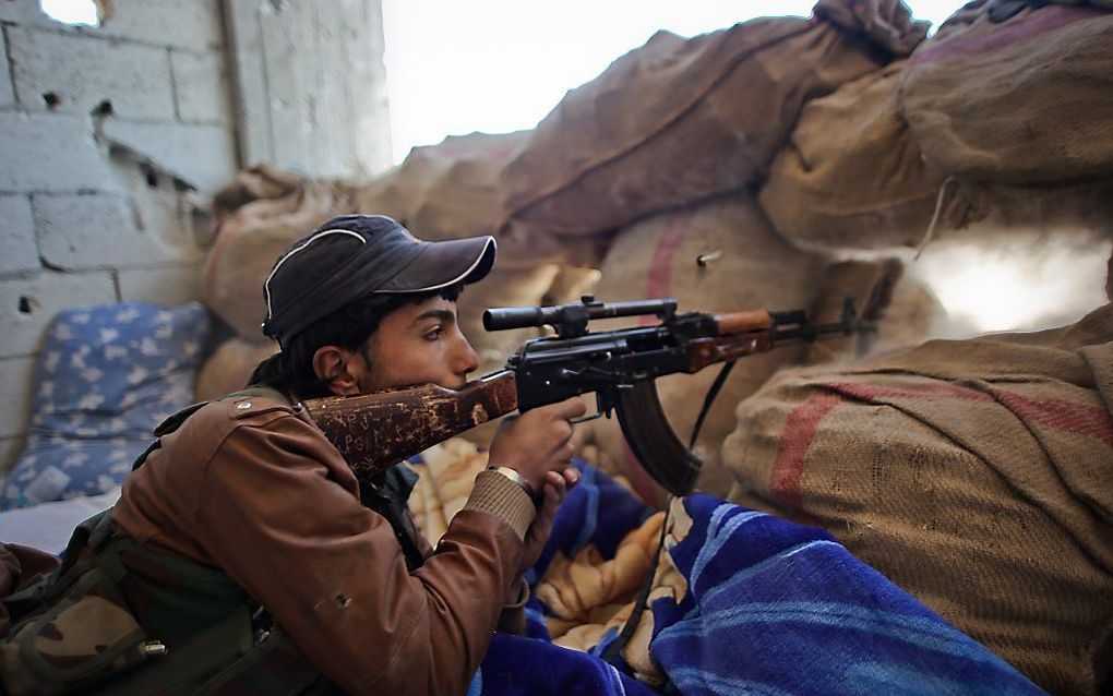 Koerdische strijders winnen terrein in de Noord-Syrische stad Kobani. beeld AFP