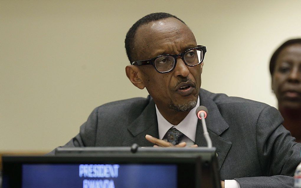 Paul Kagame. beeld AFP