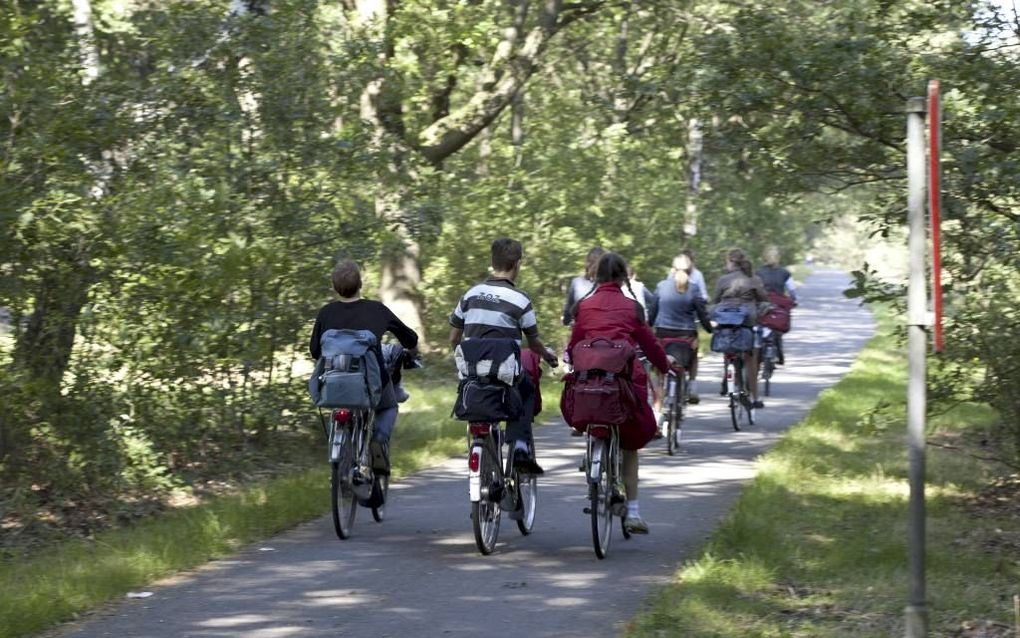 Scholieren zijn een belangrijke doelgroep voor het fietsen.„Veel mbo’ers gaan straks met het OV.“ beeld André Dorst