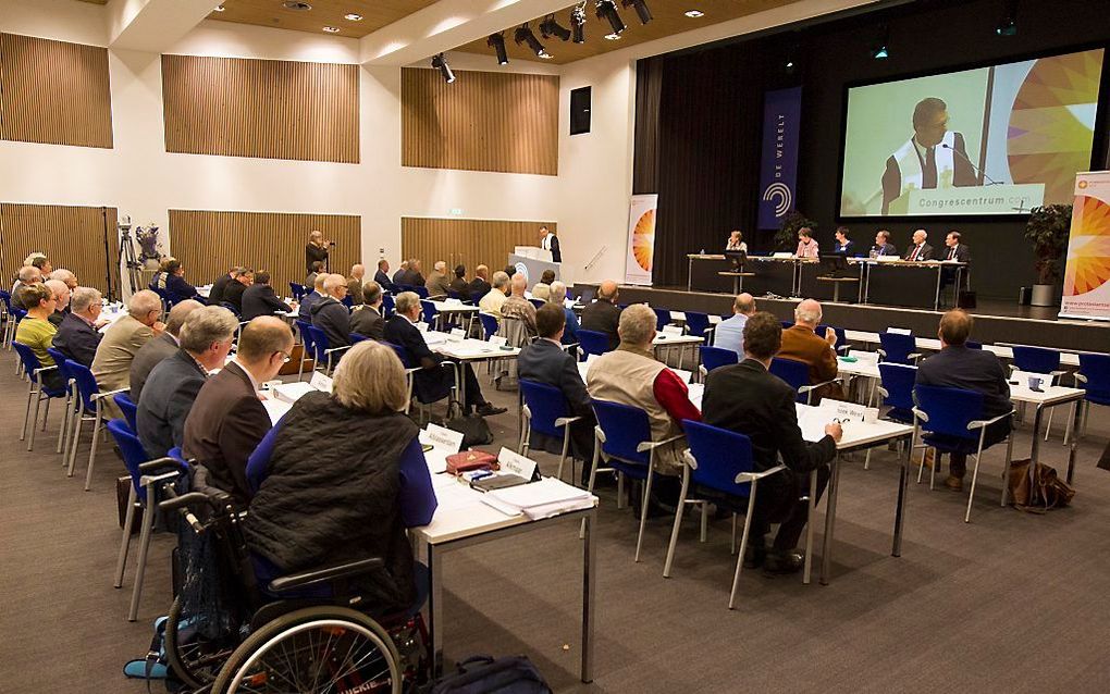 De generale synode van de Protestantse Kerk in Nederland, donderdag bijeen in Lunteren. Beeld RD, Anton Dommerholt