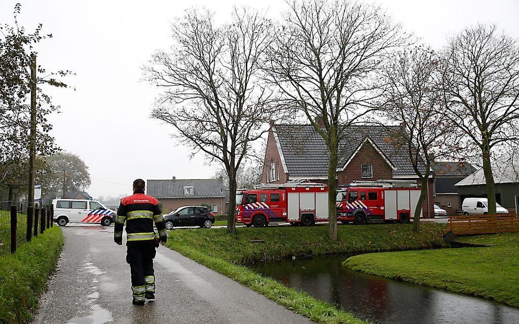 De pluimveeboerderij in Hekendorp waar vogelgriep is vastgesteld. Beeld ANP