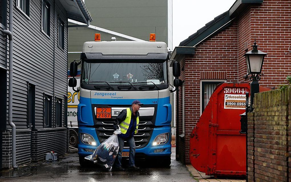 Het bedrijft waar vogelgriep is aangetroffen. Beeld ANP