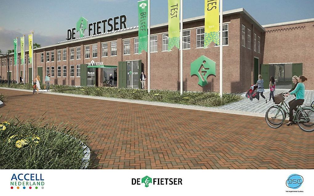 EDE. In Fietsbelevingscentrum De Fietser in Ede mogen geen fietsen verkocht worden, maar alleen besteld. beeld DST