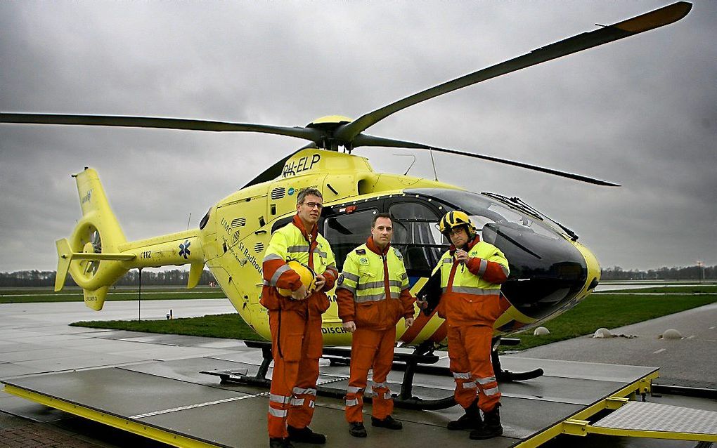 Traumaheli op vliegbasis Volkel. beeld RD, Henk Visscher