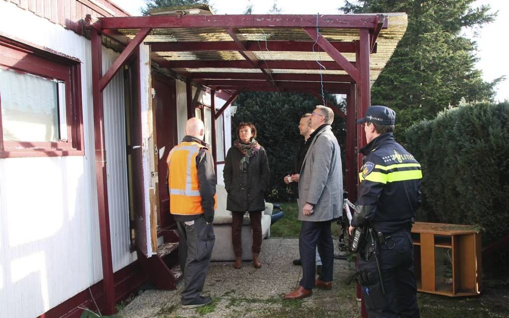 Bij een controle op een vakantiepark in Doornspijk zijn gisteren gestolen goederen gevonden. beeld gemeente Elburg