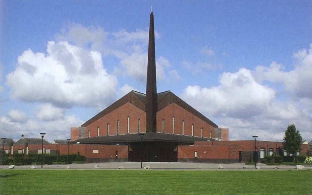 Kerkgebouw van de gereformeerde gemeente te Genemuiden.  beeld J. P. Sinke